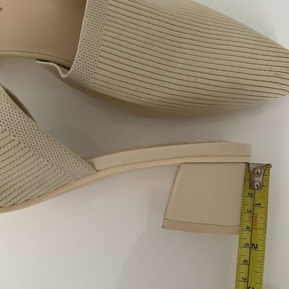 Splendid Cream Slip-On Mules with Textured Design Size 7,5 - Picture 9 of 9